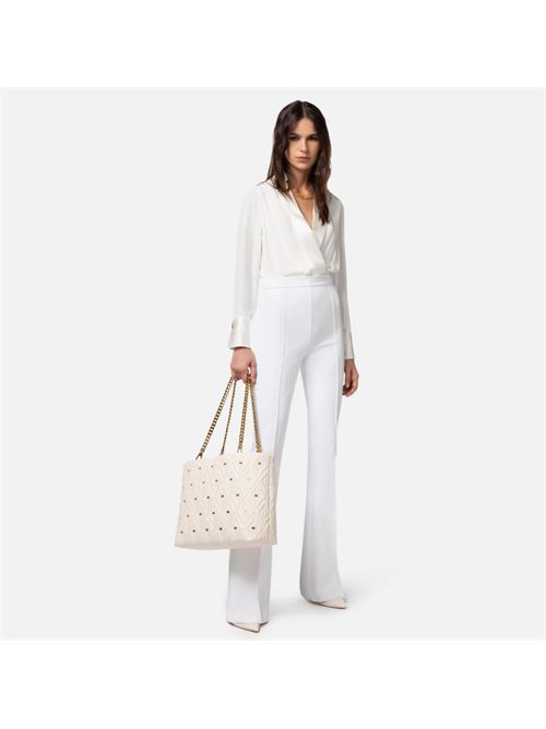 Combined jumpsuit in crepe and viscose ELISABETTA FRANCHI | TU00641E2.360